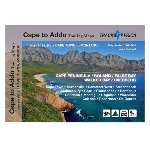 Tracks4Africa Cape to Addo Touring Maps - Cape Town to Montagu