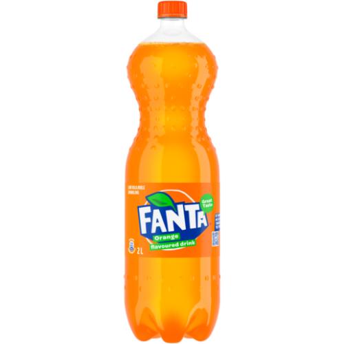 Fanta Orange Flavoured Soft Drink Bottle 2L