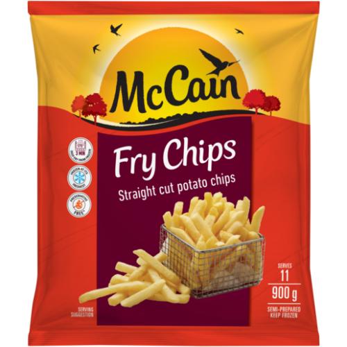 McCain Frozen Straight Cut Fry Chips 900g