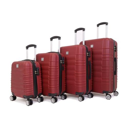 Santorini Luggage Suitcases Hardshell Spinner Set - Red