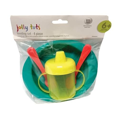 Jolly Tots Feeding Set First 4PC - 2 Pack