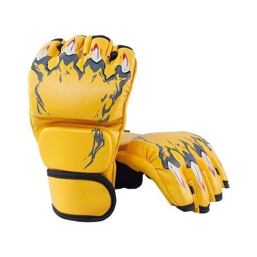 Pro MMA Gloves - Tiger Claws Yellow