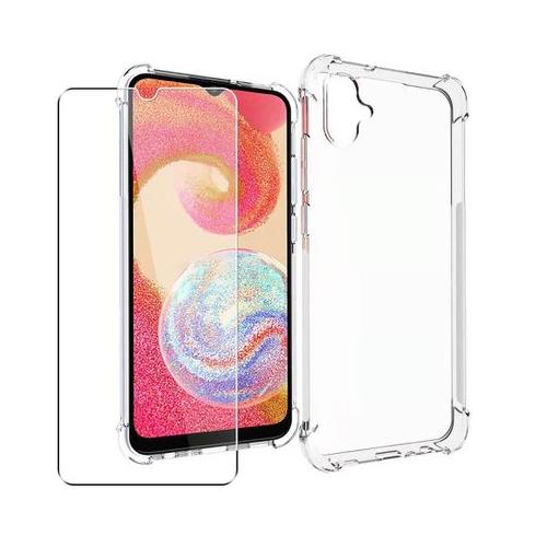 Clear Cover with Glass Protector Compatible with Samsung galaxy A05