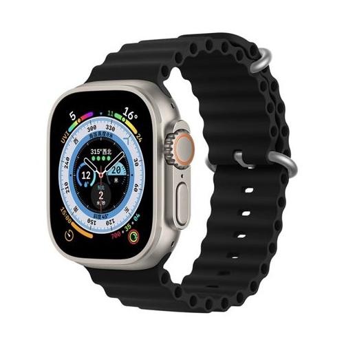 Lux Accessories Ocean Strap Band for Apple Watch 42mm, 44mm, 45mm and 49mm