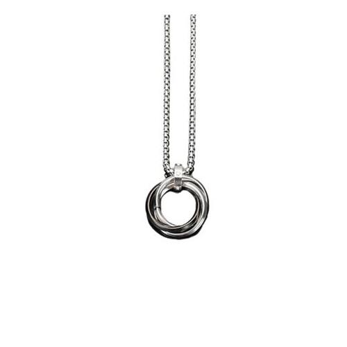 Triple Hoop Stainless Steel Necklace (NL-24-004-BGB)