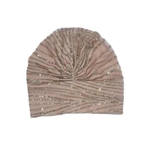Gold Shimmer Sequins Turban