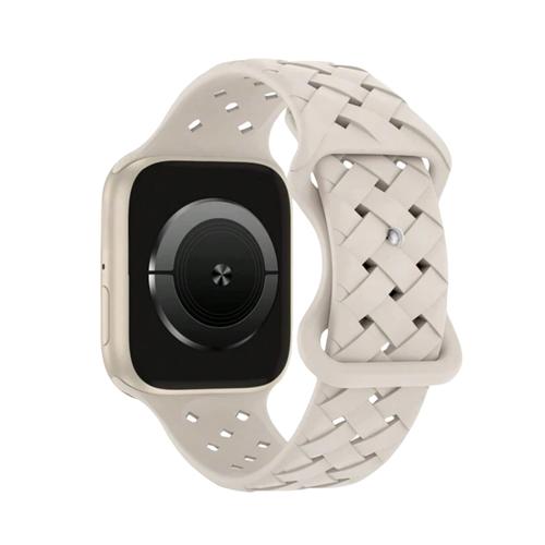 Woven Silicone Strap for Apple Watch - Starlight (38mm/40mm/41mm)