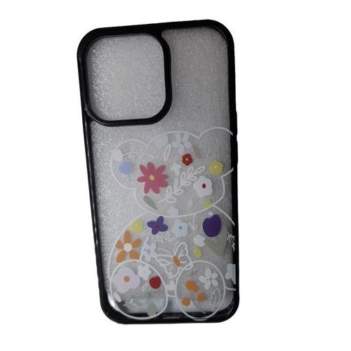 Flowers Bear Phone Case for iPhone 13 Pro Max