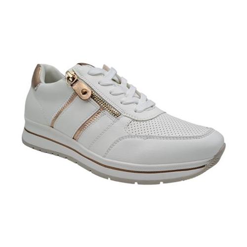 Women's Casual Sneakers - Gold/White