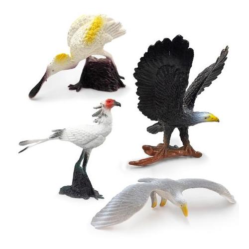 Simulation Bird Figurines Set of 4