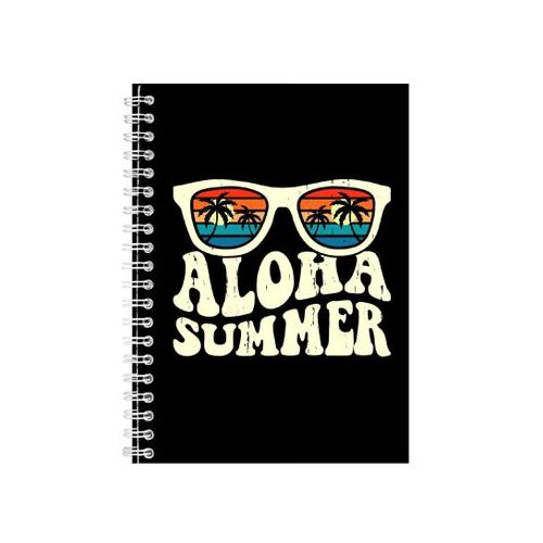 Summer Specs A5 Notebook Spiral Lined Surfing Graphic Notepad Present 099