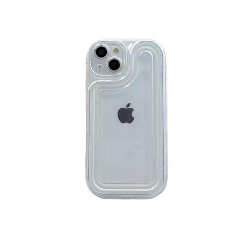 iPhone 13 Clear Silicone & Airbag Edge Cushion Protective Case