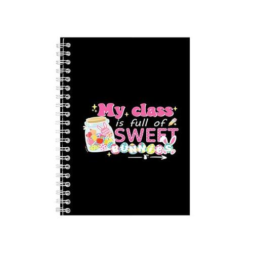 Class A5 Notebook Pad for Men Women Trendy Easter Graphic Design Present077