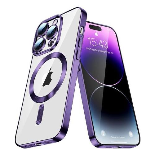 Mag Safe Cover Case for IPhone Xs Max Purple