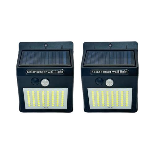 Solar Wall Light 3 Sided Pack of 2