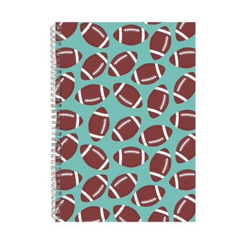 Blue A4 Notebook Pad with Lines for Sports Lovers Trendy Graphic Present041