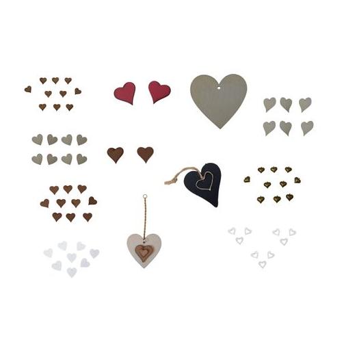 Crafting Wooden Heart Selection - DIV TA 1