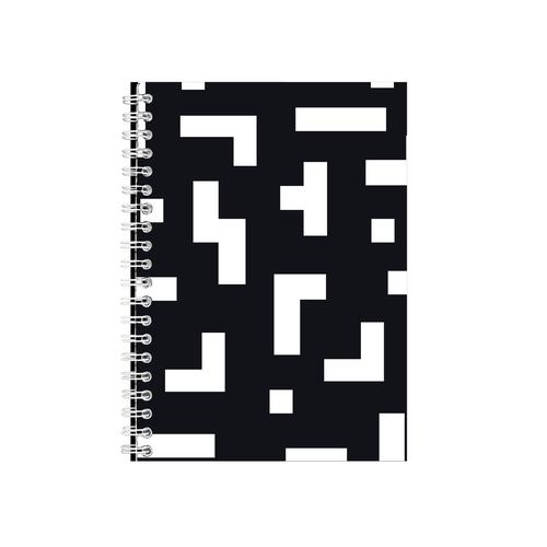 Gaming Pattern 10 A5 Notebook Pad Lines Trendy Graphic Design Present 026