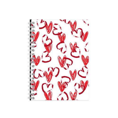 Valentines Day 9 A5 Notebook Pad with Lines Graphic Design Present 022