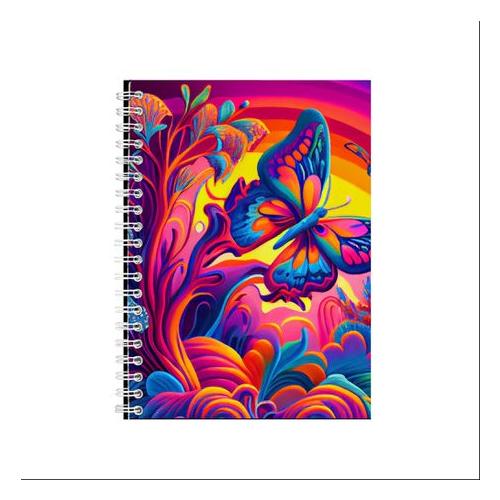Colorful Butterfly A5 Notebook B-Day Gift
