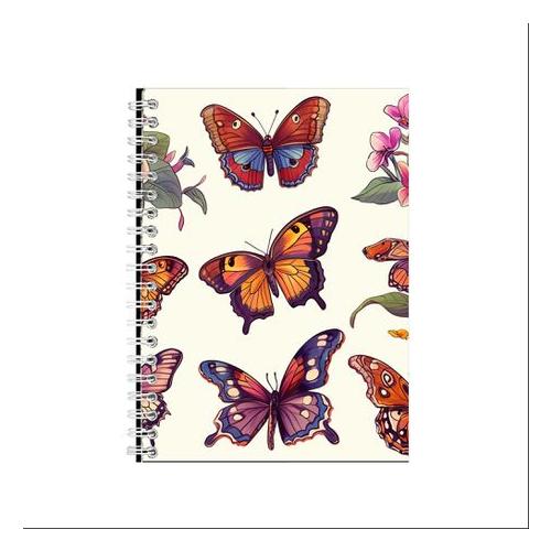 BUTTERFLY Watercolor Notebook A5 B-Day Gift