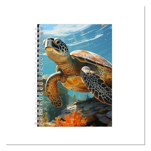 Turtle 53 A5 Spiral Notebook Present