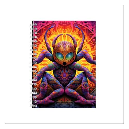 Psychedelic Spider 1 Gift Idea A5 Notepad Gift Idea