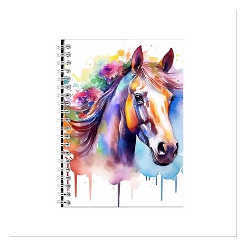 A5 Notepad Idea Gift3 Pretty Painted HORSE 11