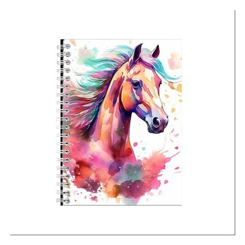 Colorful Painted HORSE 10 A5 Spiral Notebook Idea Gift3