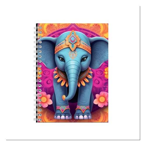Psychedelic Baby Elephant 7 Gift Idea A5 Notepad Gift Idea