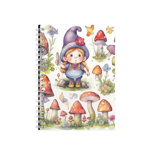 GNOME Watercolor Gift Idea A5 Notebook Christmas