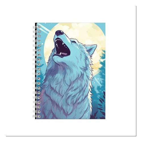 A5 Notepad Pad Howling Wolf 1