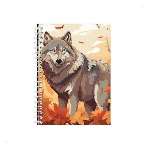 Fall Wolf 3 A5 Notebook Pad