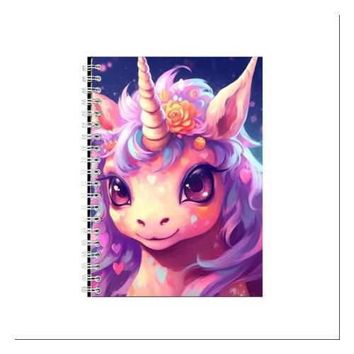 Notepad A5 Pink Baby Unicorn 66 Idea for Gift