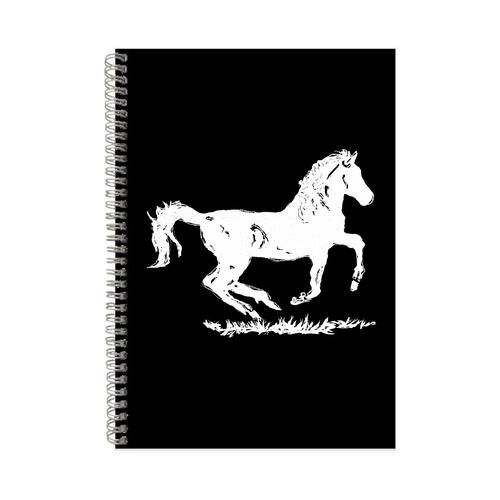 Art Horse12 A4 Notebook Pad Horse Lovers Trendy Graphic Birthday Present015