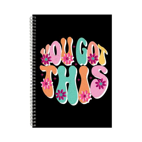 You Got This A4 Notebook Pad Motivational Trendy Graphic Design Present 012