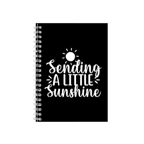 Send Sunshine A5 Notebook Pad with Motivational Trendy Graphic Present 011