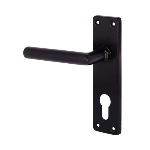 Union Sandpiper Handle On Plate Matte Black Cylinder -Straight(Handle Only)