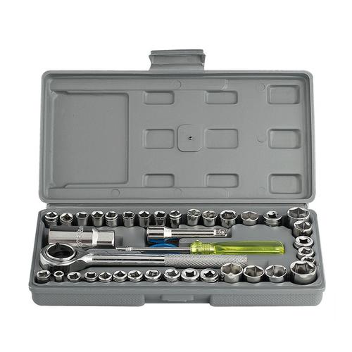 40 Pieces Of Combination Craftsman's Tools Socket Wrench Set