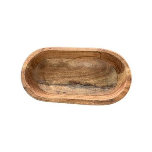 Kuntar Kinter Food/Decorative Oval Wooden Bowl