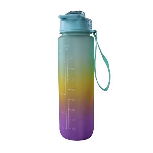 1 Litre All-purpose Ombre Lockable Lid Motivational Water Bottle
