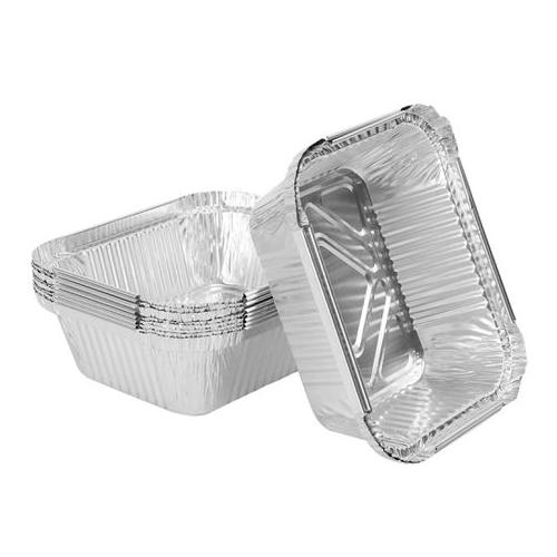 Grill Aluminium Tray Set Disposable Casserole Dish Drip Trays 18×13.5×5cm