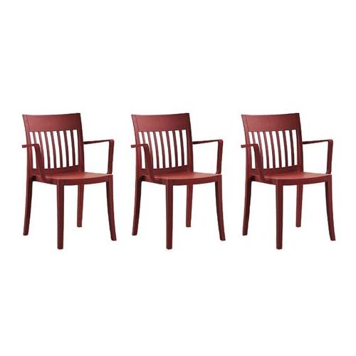 Eden Dining Arm Chair Red
