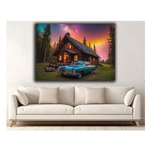 0215 In the cabin 2 Canvas Wall Art