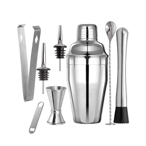 8 Piece Mixologist Cocktail Bartender Set With Cocktail Container