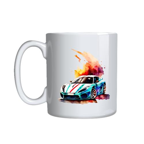 Sports Car 3 Lovers Coffee Mug for Men Trendy Graphic Cup Design Present020