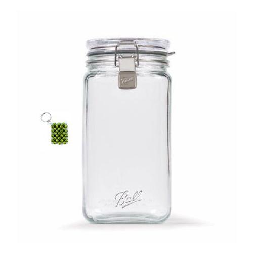 1 L Honey Jar-Elegant Glass Container for Storing & Key Holder