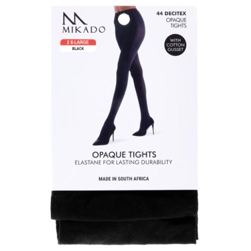 Mikado Extra Extra Large Black Opaque Tights