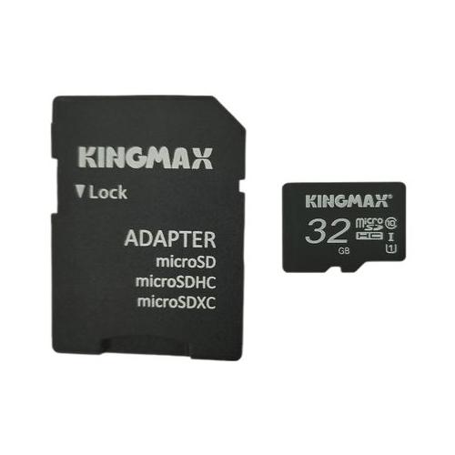KINGMAX 32GB Micro SDHC Memory Card with SD Card Adaptor 80MB/s