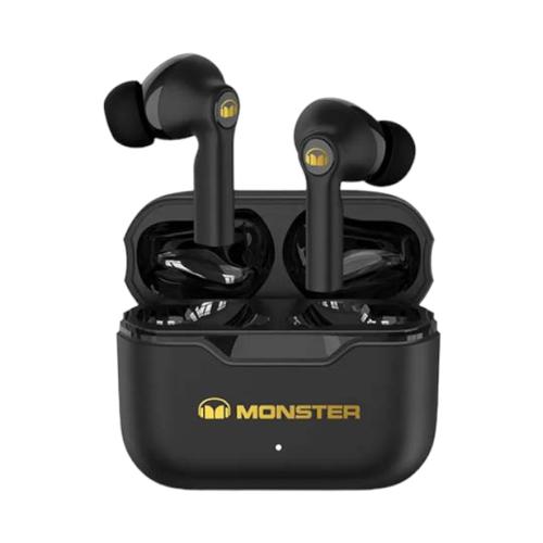 Monster - AIRMARS XKT02 - True Wireless Gaming Earphones With Case - Black